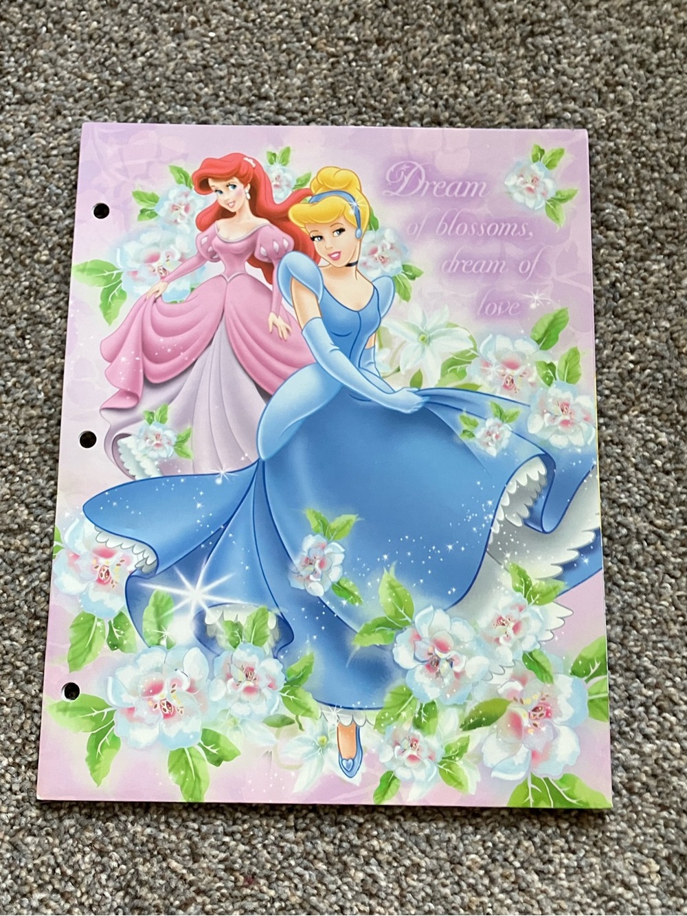 Disney Deadstock Vintage 2000’s Princess Paper Folder